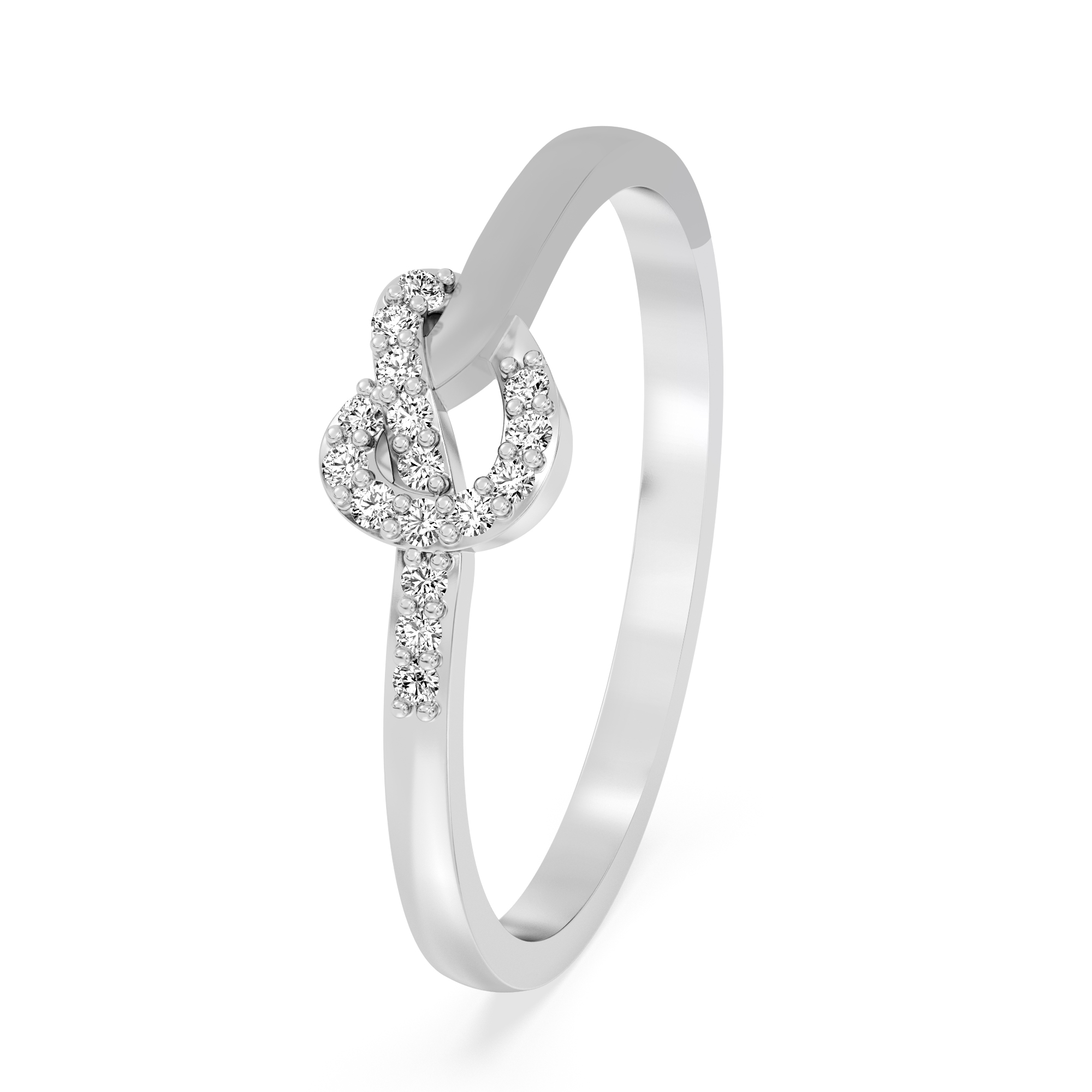 Eternal Loop Diamond Platinum Ring